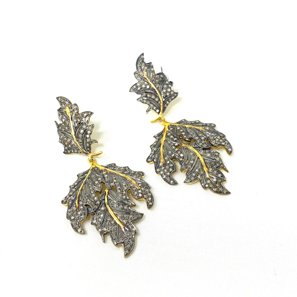 Organic Leaf Earrings