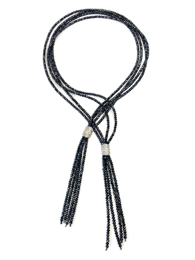 Eva Double Strand Fringe Necklace