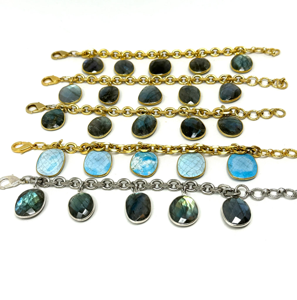 Chunky Oval Drop Bracelets