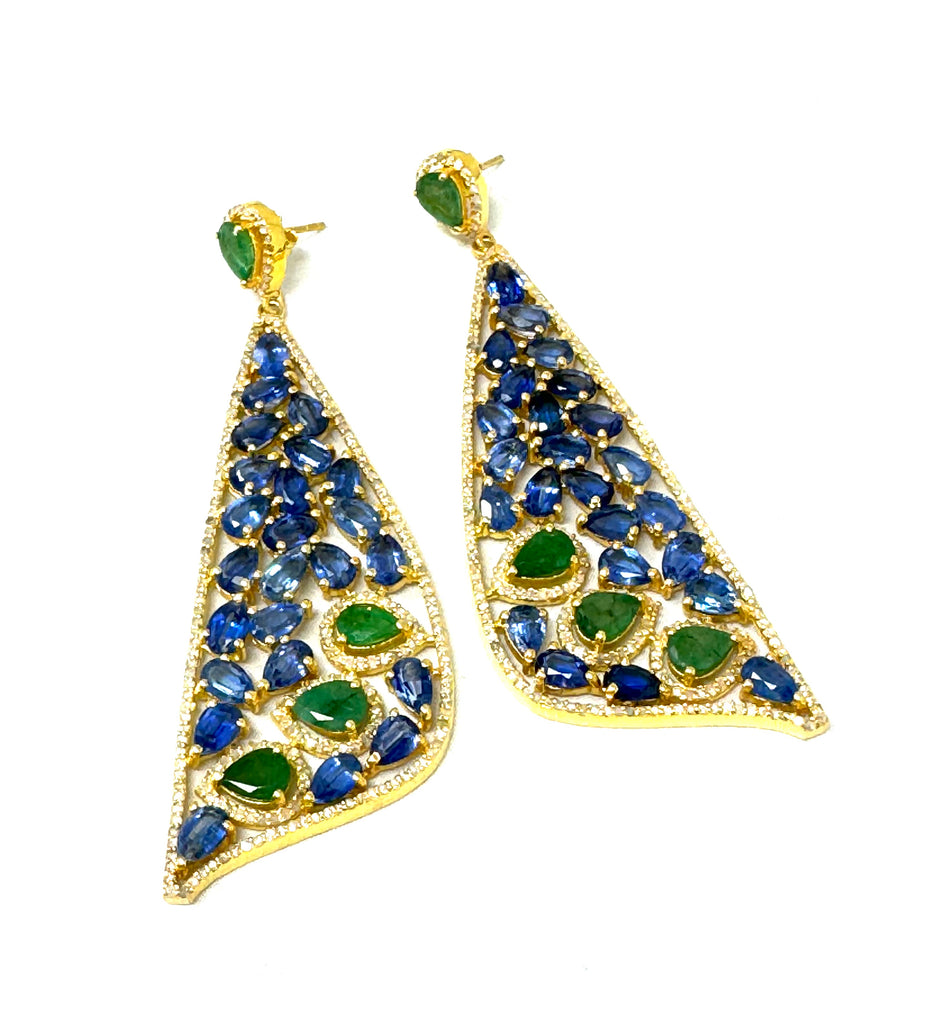 Sail Peacock Earrings