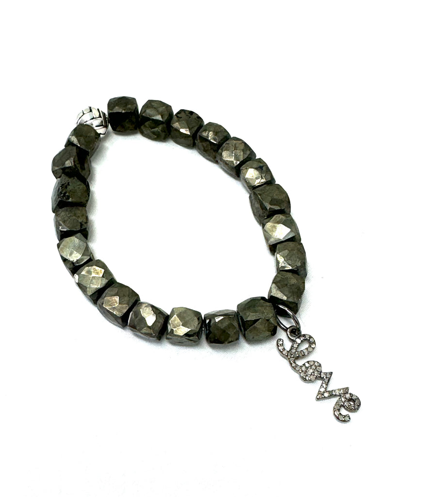 Pyrite Square Bracelet