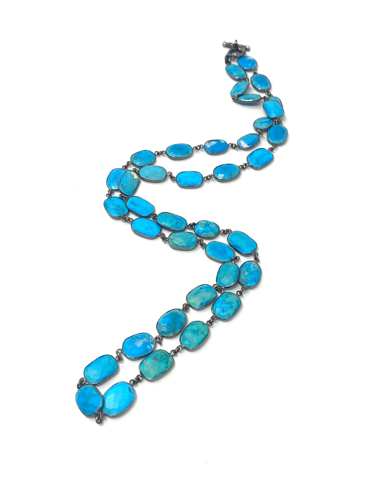 2 in 1 Turquoise Stone Necklace