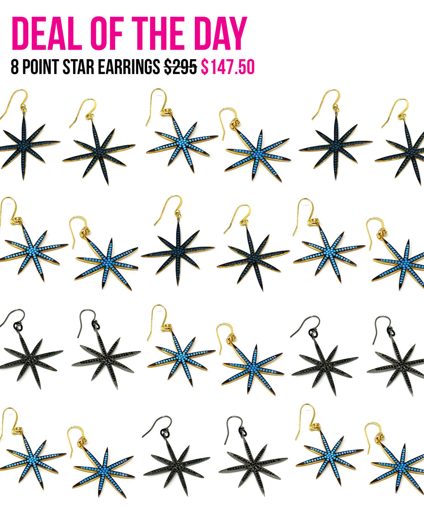 8-Point Star Earrings