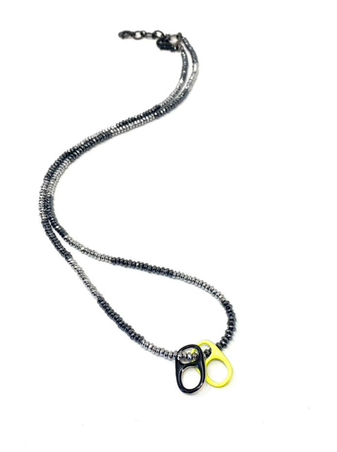 Black Onyx Hydro Choker Necklace Faceted Rondelle Beads 24k Gold Plated  Wire Wrapped Rosary Vermeil Chain. (24 Inch Opera Length)