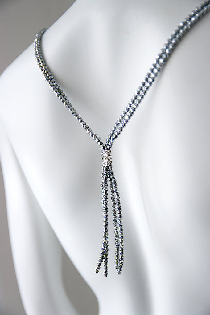 Eva Double Strand Fringe Necklace