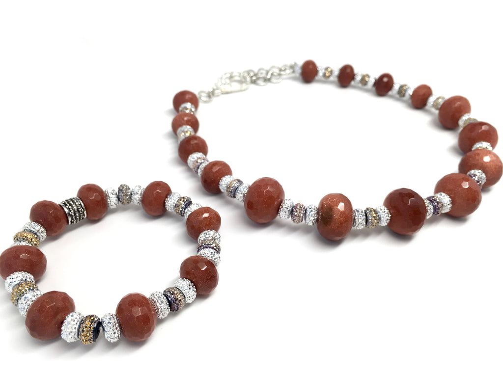 Sparkly Goldstone Necklace