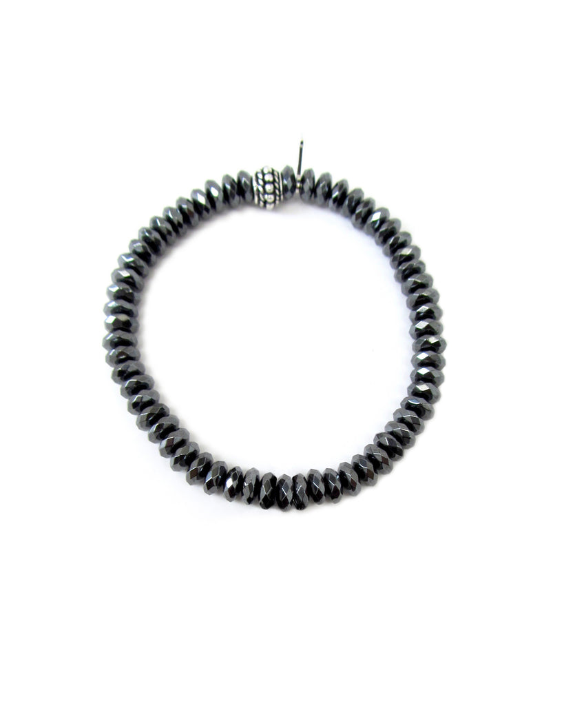 Single Hematite or Pyrite Plain Bracelets