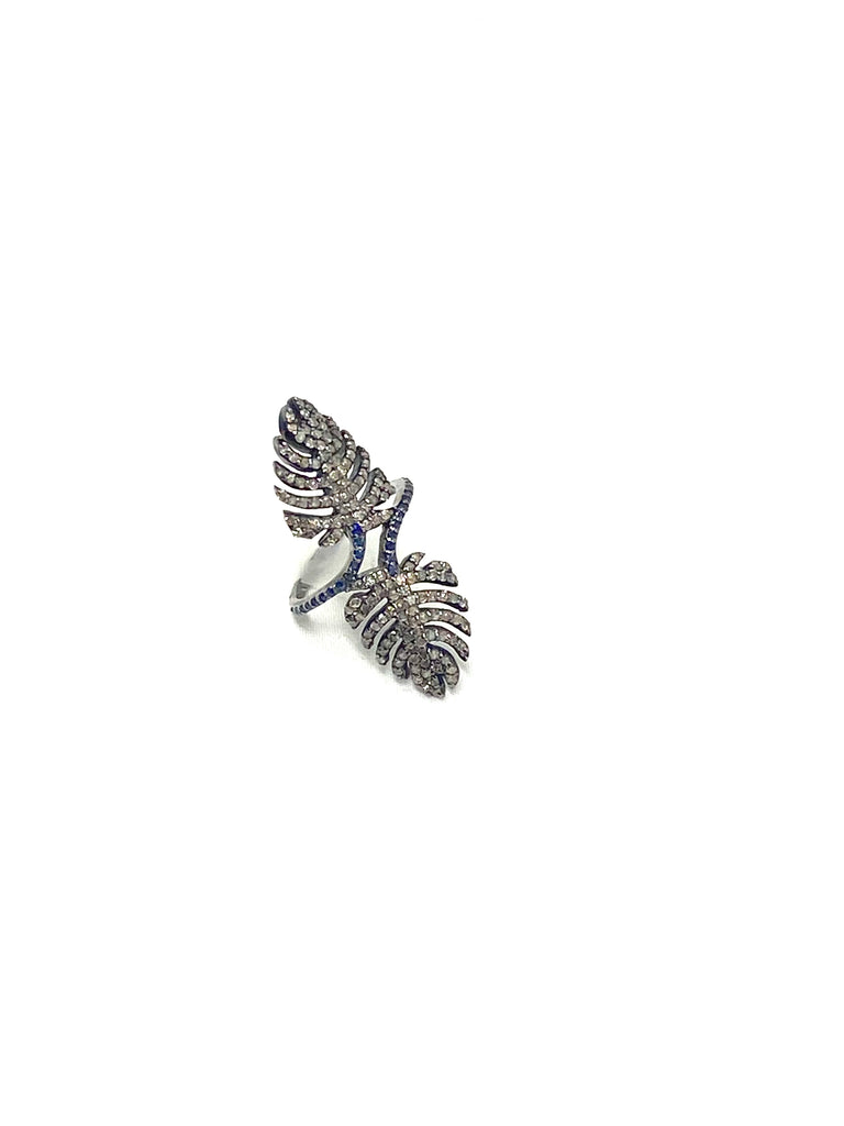 Double Leaf Wrap Ring