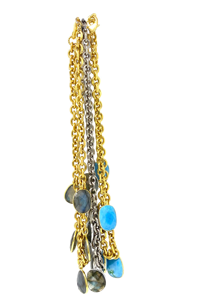 Stone and Chain Necklace