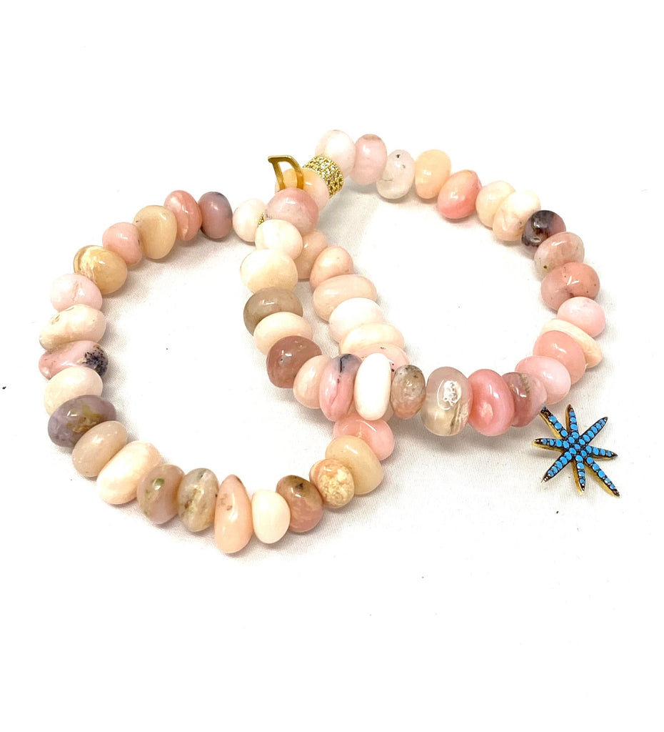 Set of 2 - Pink Opal Bracelets