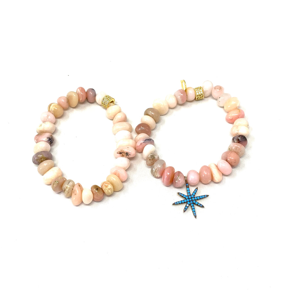 Set of 2 - Pink Opal Bracelets