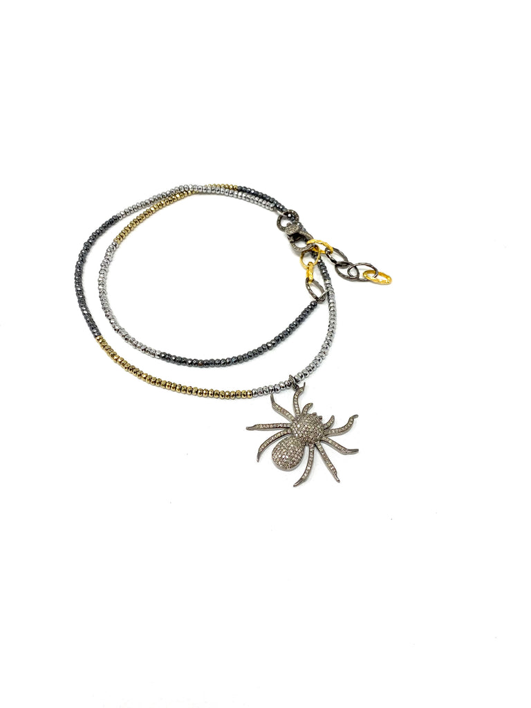 Diamond Spider Necklace