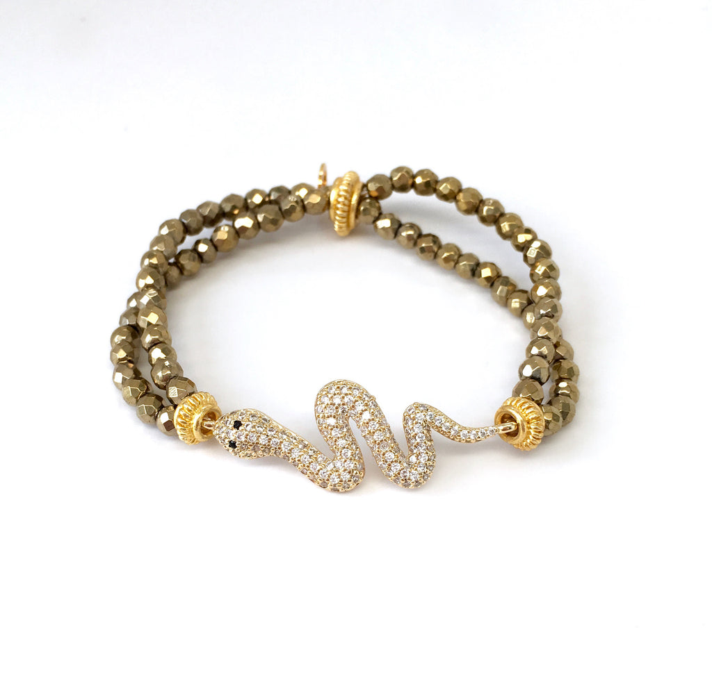 Gold-Plated or Silver-Plated Snake Charm