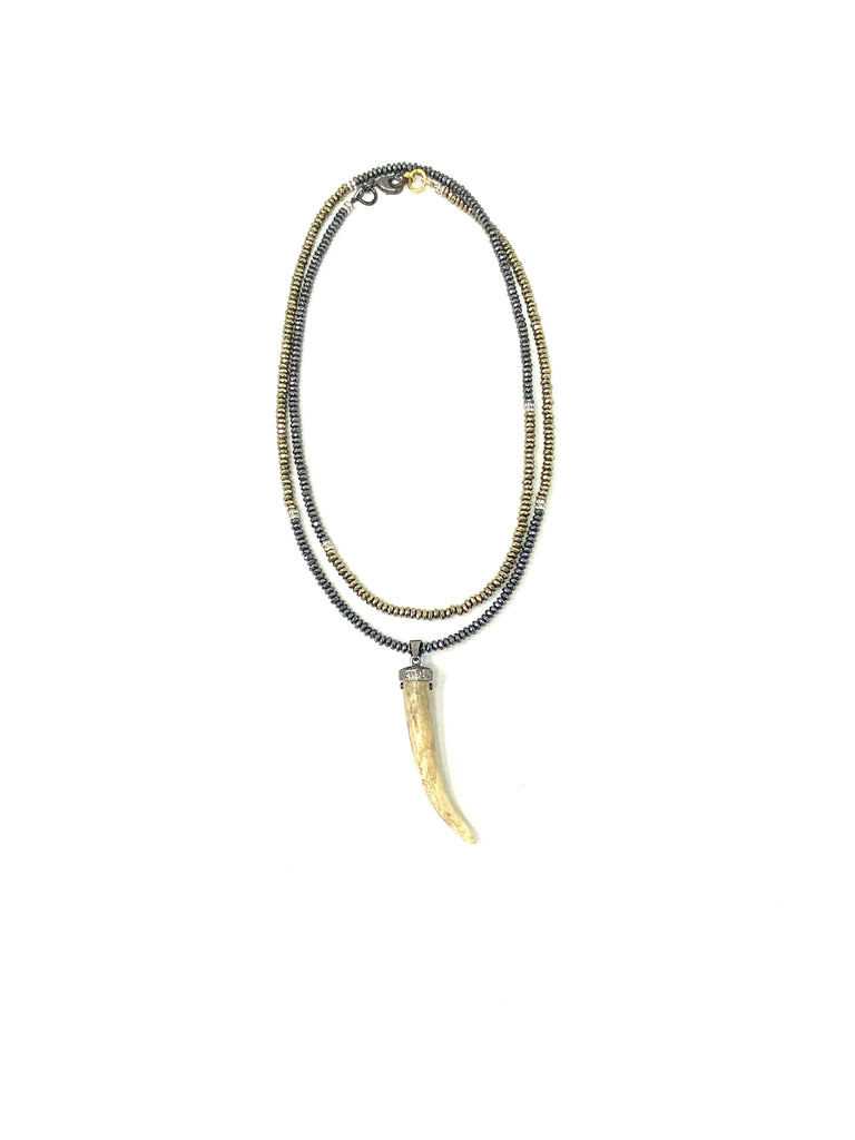 Feather & Dagger Hematite Necklaces