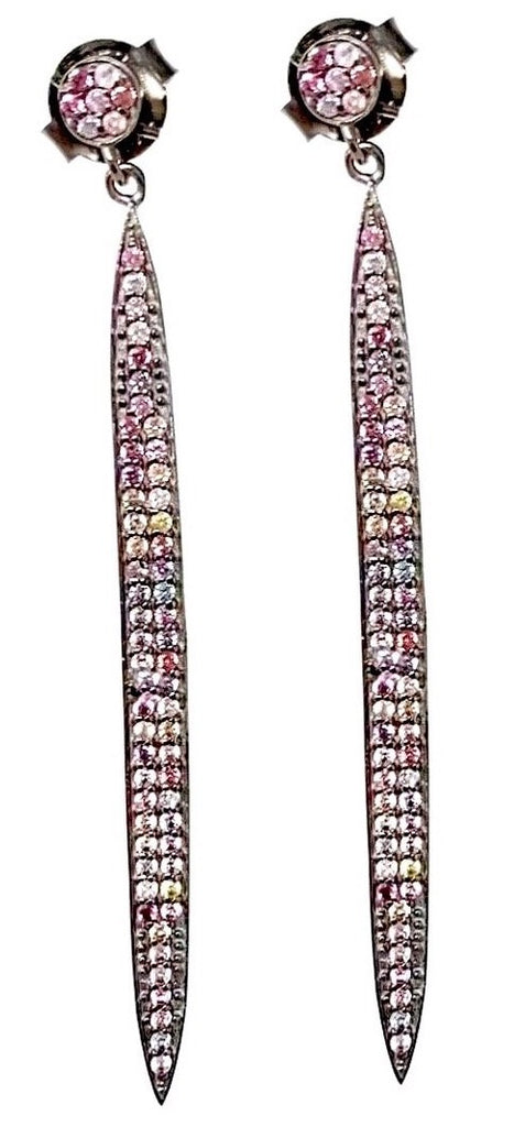 Tourmaline Long Stick Earrings