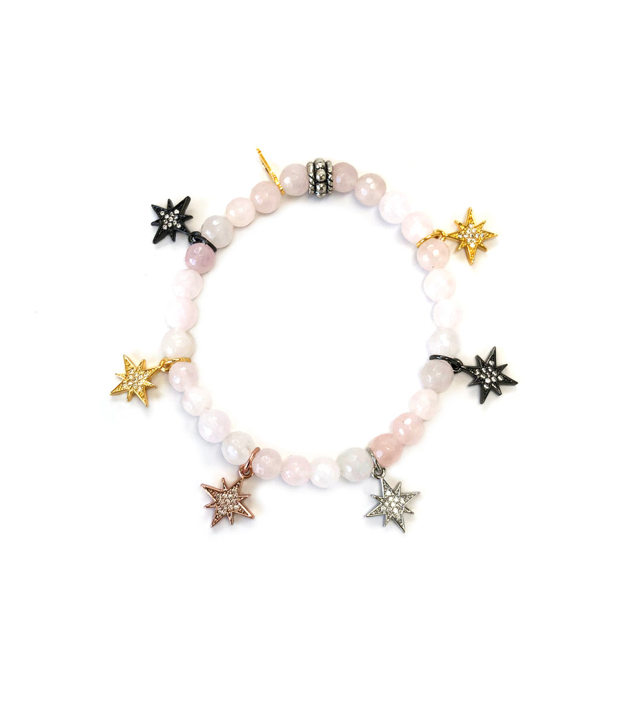 Colored Mini Starburst Charm Bracelets