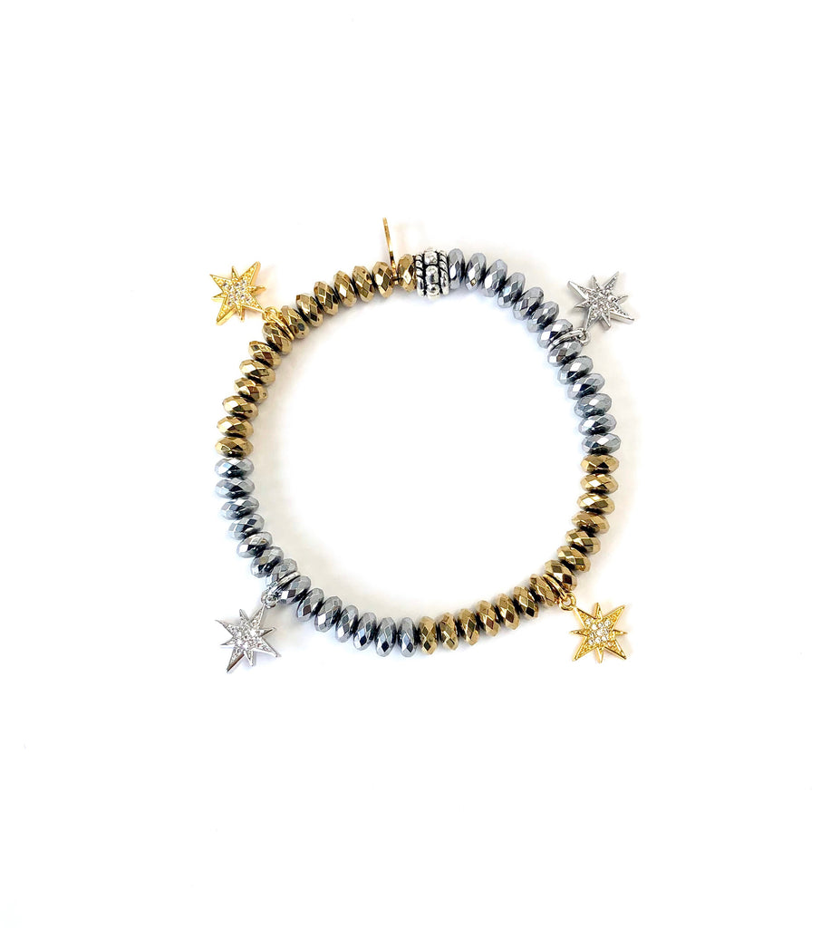 Mini Starburst Charm Bracelet