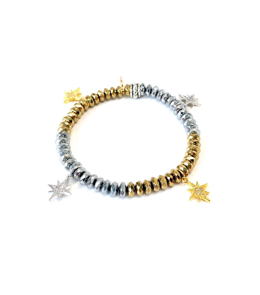 Mini Starburst Charm Bracelet