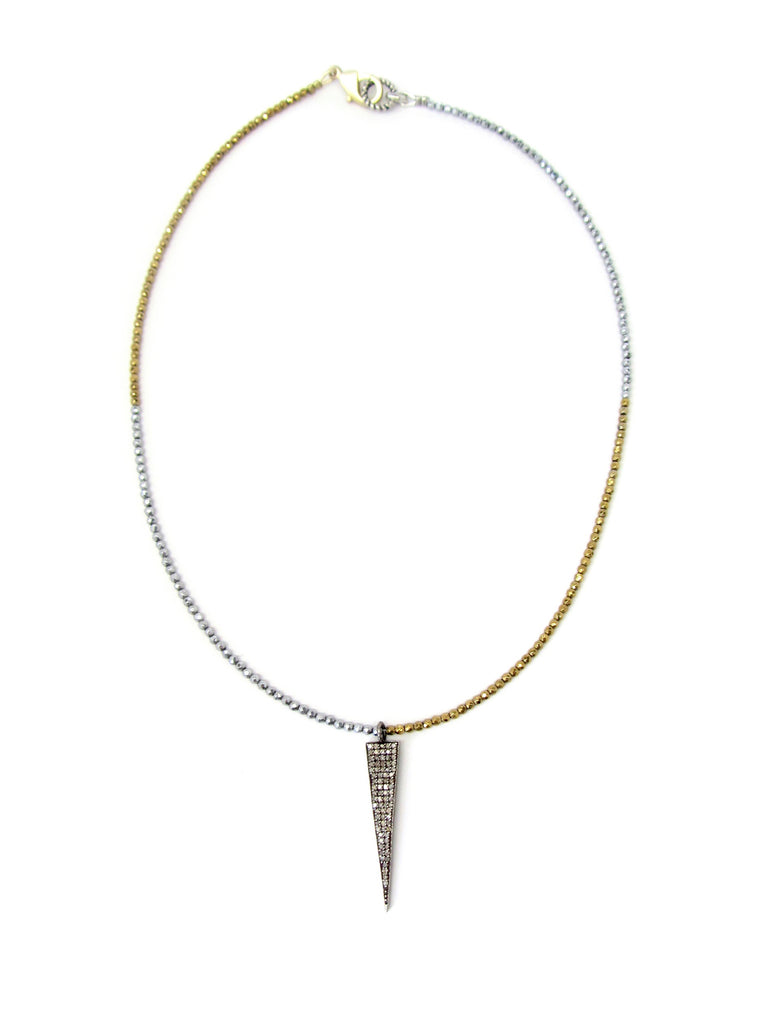 Small Diamond Dagger Collar Necklace